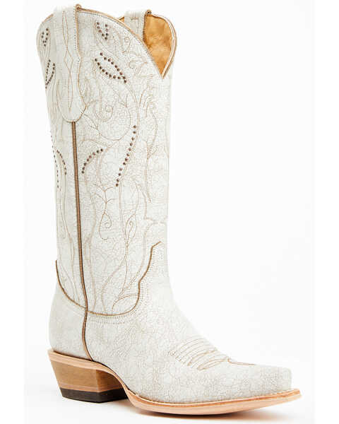 Image #1 - Idyllwind Women's Sweet Tea Crackle Tall Western Boots - Snip Toe, White, hi-res