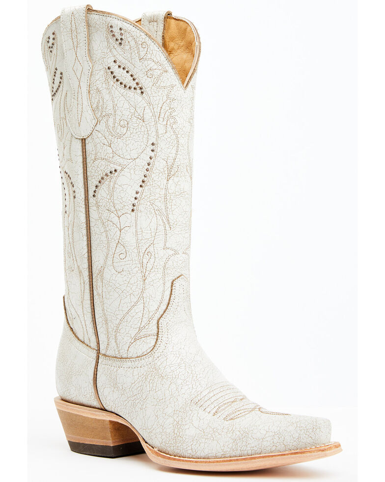 Idyllwind Women's Sweet Tea Crackle Tall Western Boots - Snip Toe, White, hi-res