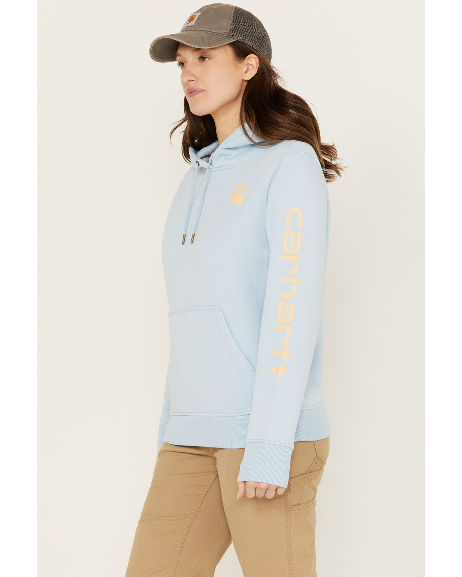 Carhartt Women's Relaxed Fit Midweight Logo Graphic Hoodie