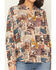 Image #5 - Idyllwind Women's Rodeo Ticket Featherlight Long Sleeve Snap Western Shirt, Cream, hi-res