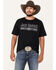 Image #1 - Jack Daniels Men's Old No.7 Short Sleeve Logo Graphic T-Shirt, Black, hi-res