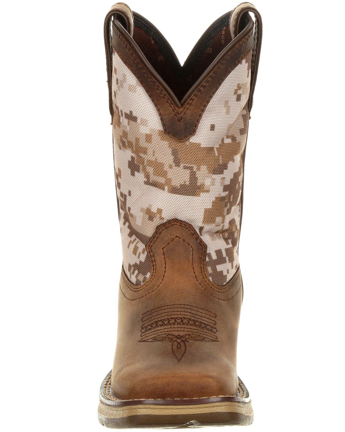 Image #5 - Durango Boys' Rebel Desert Camo Western Boots - Square Toe, , hi-res