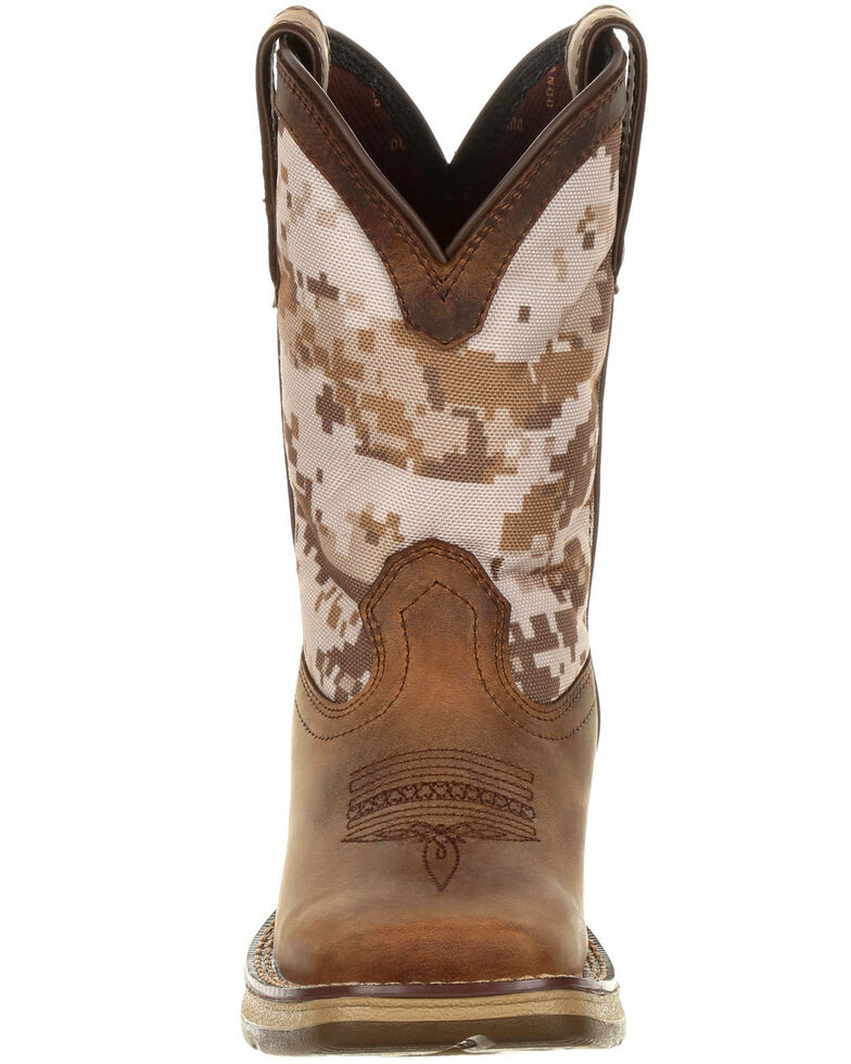 Durango Youth Boys' Rebel Desert Camo Western Boots Square Toe Boot