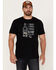 Moonshine Spirit Men's Tequila Floor Stacked Graphic Short Sleeve T-Shirt , Black, hi-res
