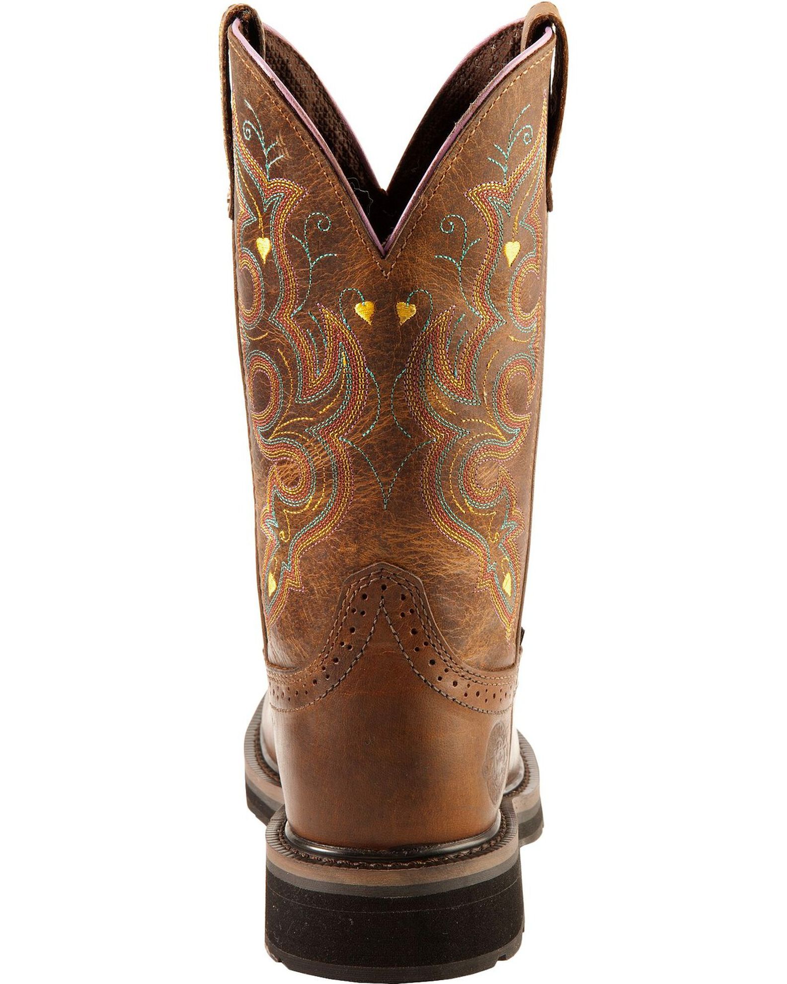 Image #7 - Justin Women's Pull-On Work Boots, Rugged, hi-res