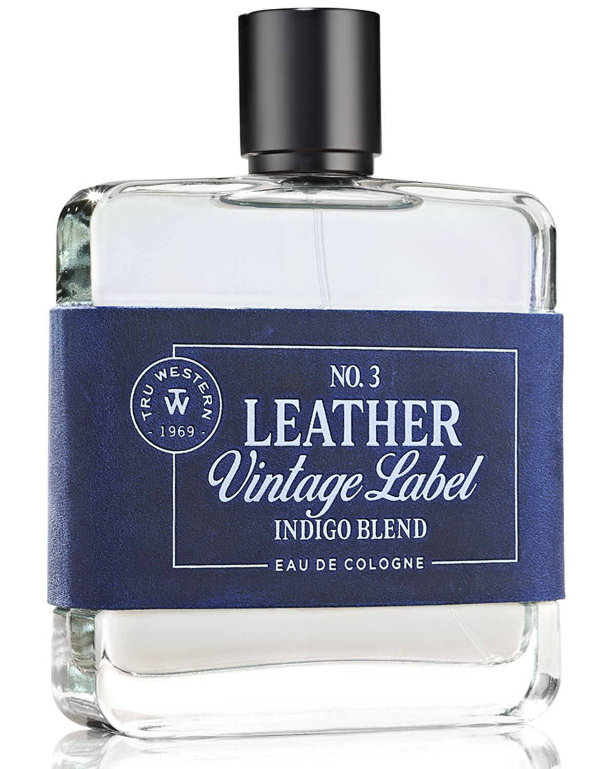 Image #3 - Tru Fragrances Men's No. 3 Leather Vintage Label Indigo Blend Eau de Cologne, No Color, hi-res