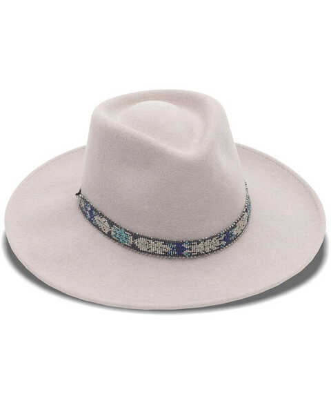 Nikki Beach Women's Mink Wynter Western Felt Rancher Hat , Brown, hi-res