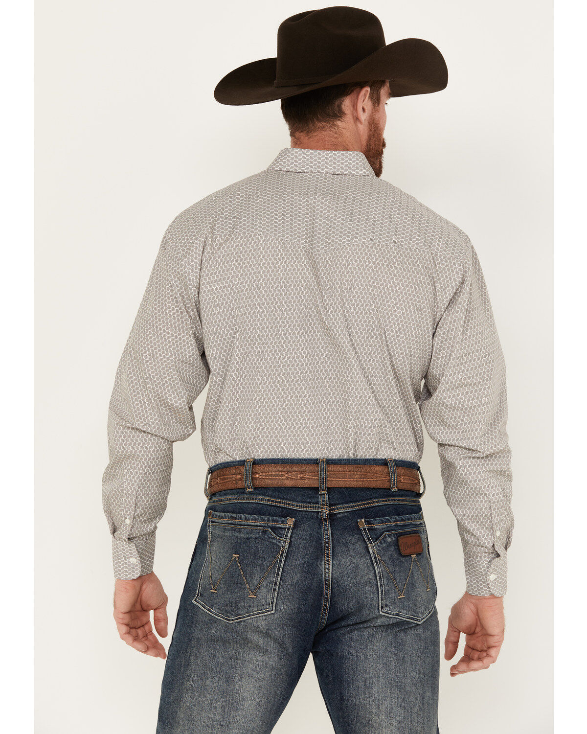 Image #4 - Resistol Men's Wyatt Octagon Long Sleeve Button-Down Shirt, , hi-res