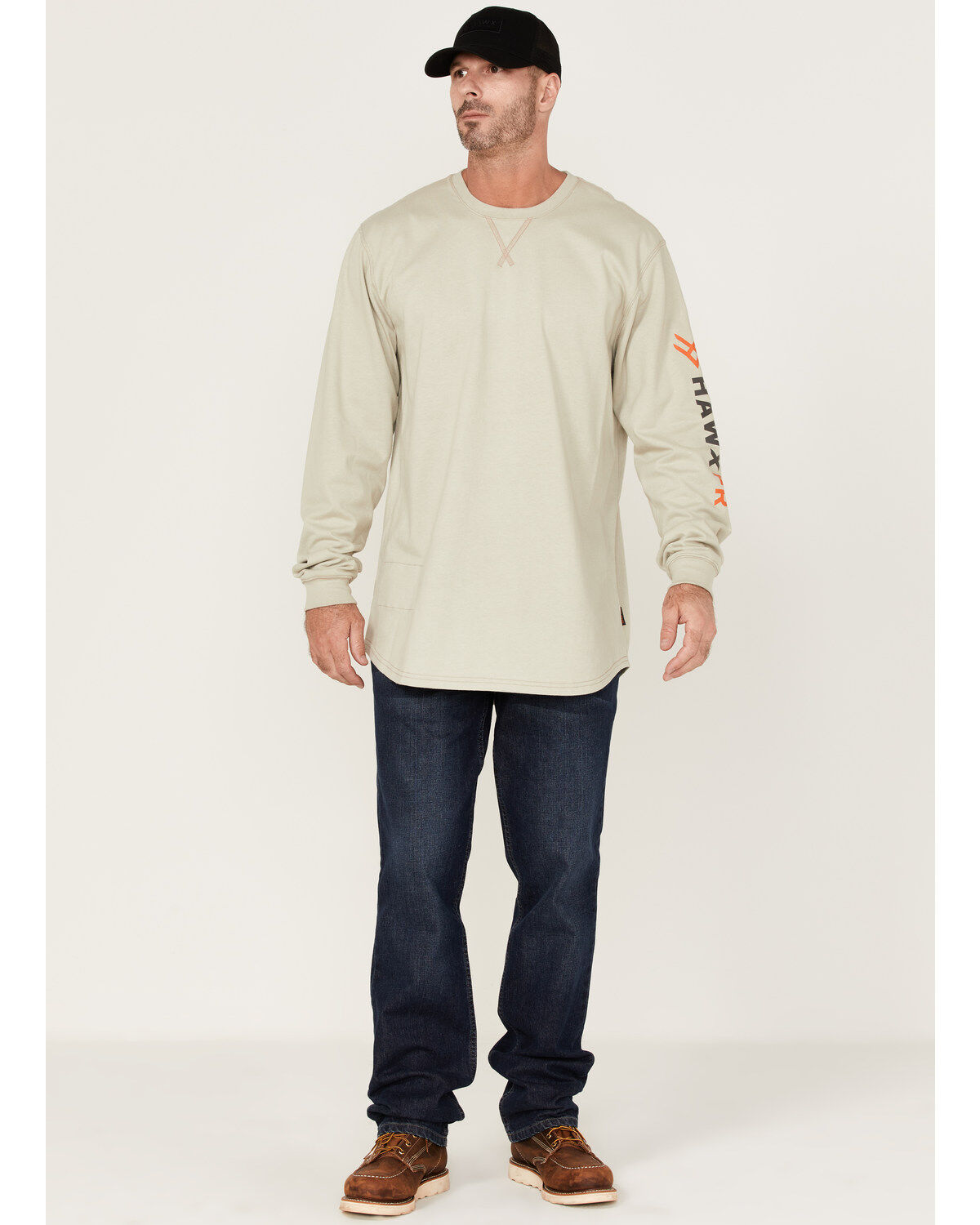 Image #2 - Hawk Men's Big Hawk FR Logo Sleeve Long Sleeve T-Shirt - Big, , hi-res