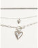 Image #1 - Shyanne Women's Heart Layered Necklace, Silver, hi-res