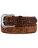 Image #1 - Tony Lama Men's Rustic Ostrich Western Belt, Brown, hi-res