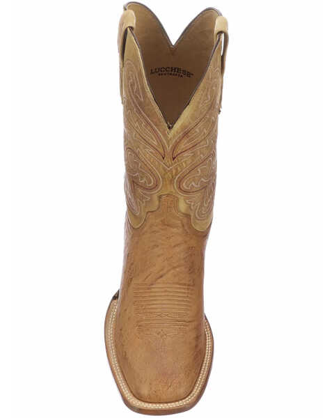 Image #6 - Lucchese Men's Handmade Lance Smooth Ostrich Boots - Square Toe , , hi-res