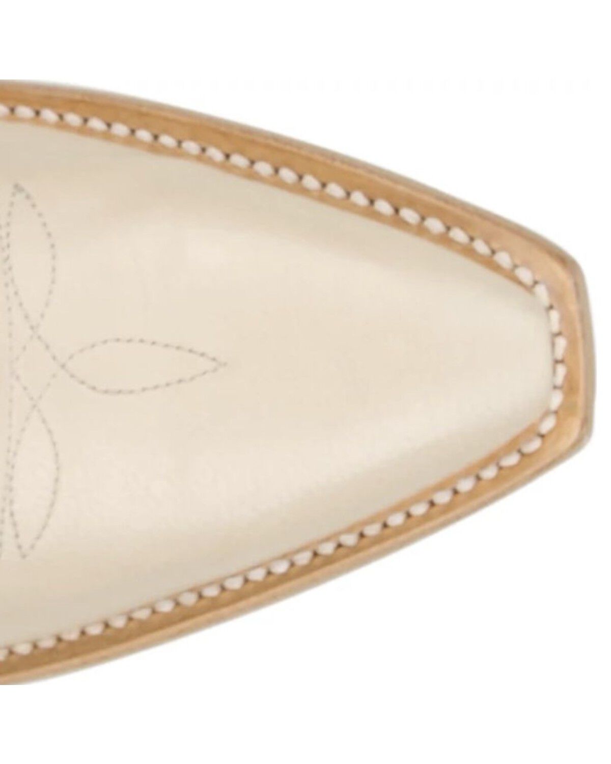 Image #7 - Tony Lama Women's Val Western Boots - Snip Toe, Cream, hi-res