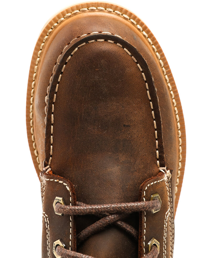 Hawx Men's Grade Moc Distressed Wedge Work Boots - Composite Toe | Boot ...