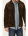 Moonshine Spirit Men's Cromwell Suede Zip-Front Jacket , Brown, hi-res