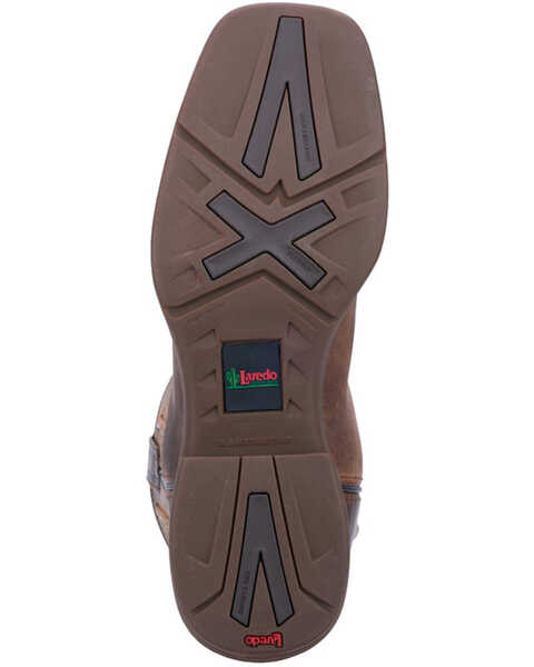 Image #7 - Laredo Men's Bennett Broad Square Toe Western Boots, Tan, hi-res