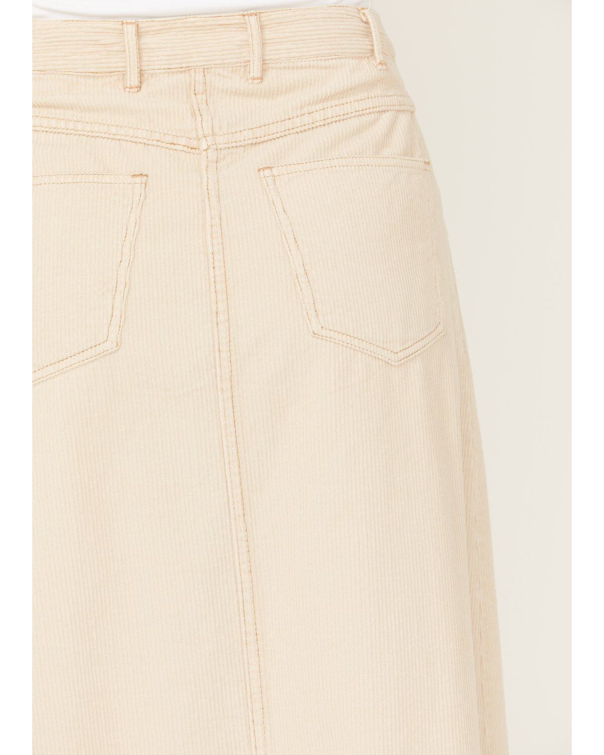 Image #4 - Free People Women's Come As You Are Corduroy Maxi Skirt, Sand, hi-res