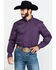 Image #1 - Cody James Core Men's Diamond Falls Geo Print Long Sleeve Western Shirt, , hi-res