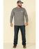 Carhartt Men's M-FR Midweight Signature Logo Long Sleeve Work Shirt - Big , Grey, hi-res