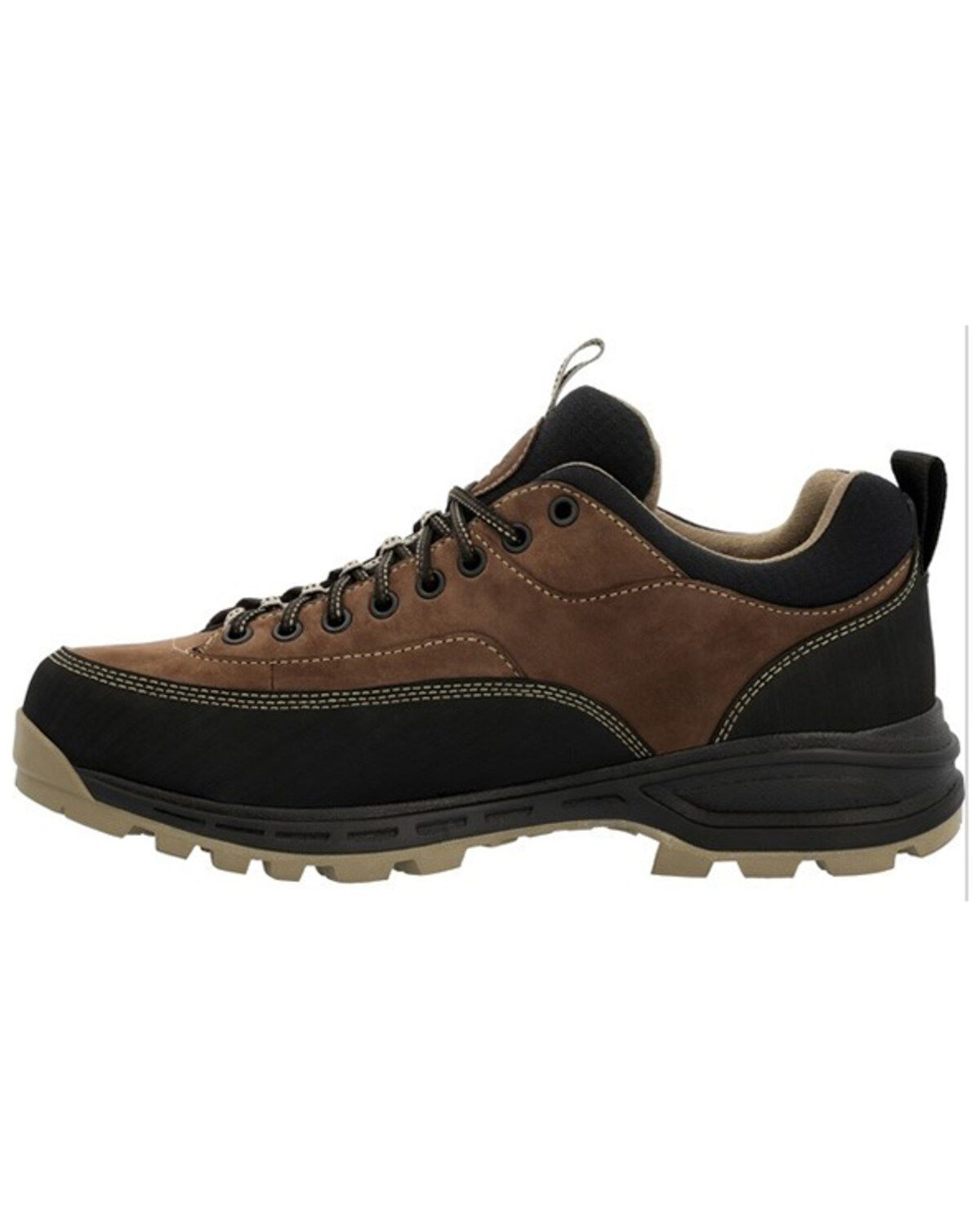 Image #3 - Rocky Men's Mountain Stalker Pro Waterproof Lace-Up Hiking Work Oxford Shoes - Round Toe, Black/brown, hi-res