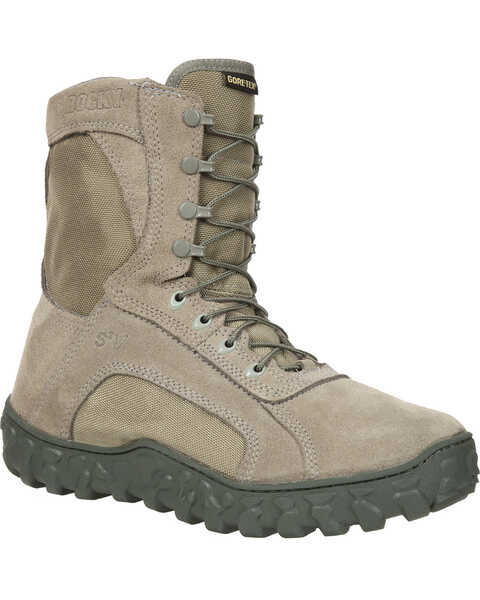 Rocky Men's S2V Soft Toe Vented Military Boots, Sage, hi-res