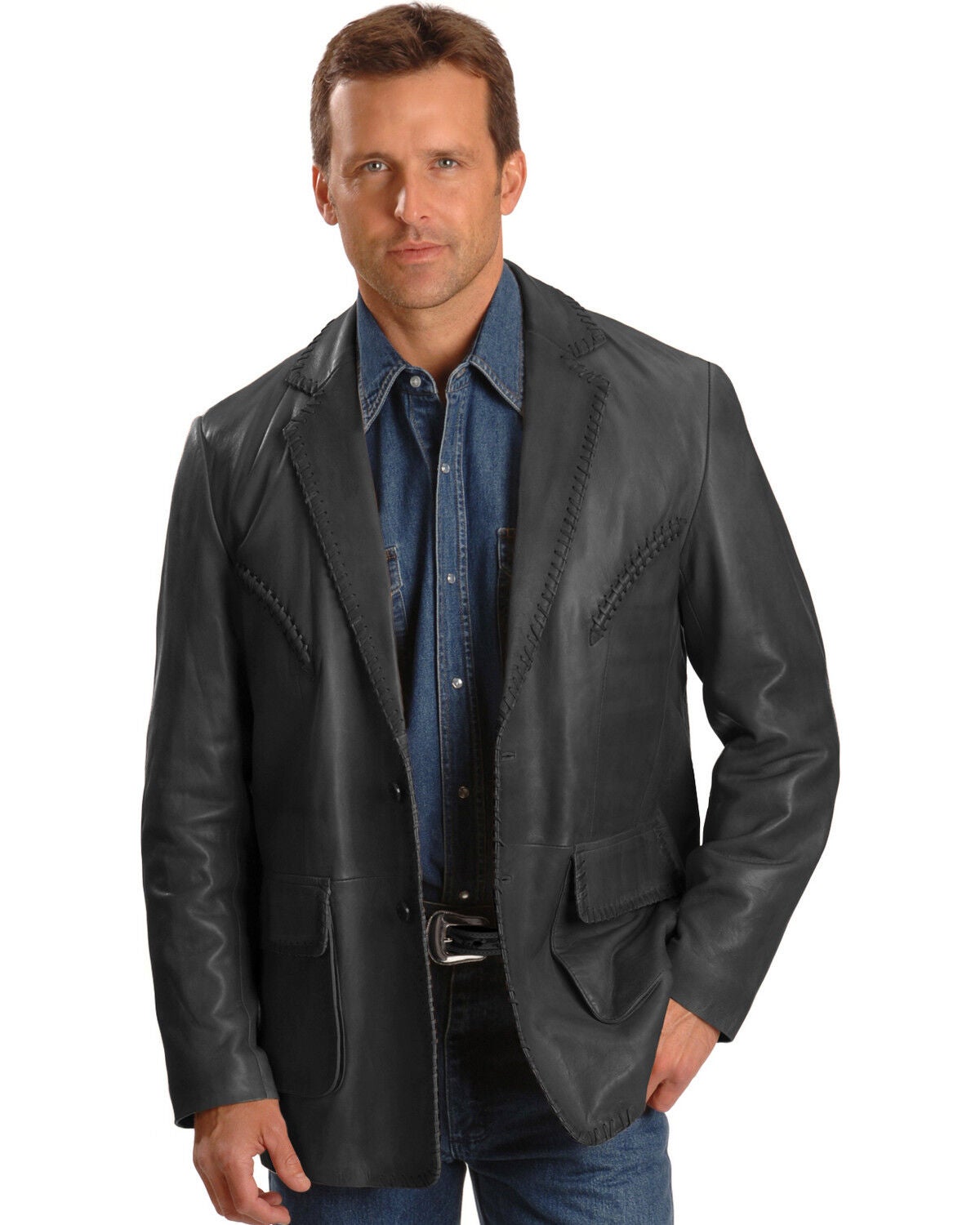 Men's Leather Sport Coats and Blazers 