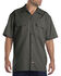 Image #1 - Dickies Men's Short Sleeve Work Shirt, Olive Green, hi-res
