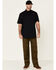 Image #2 - Ariat Men's Black Tek Solid Button Short Sleeve Western Shirt, Black, hi-res