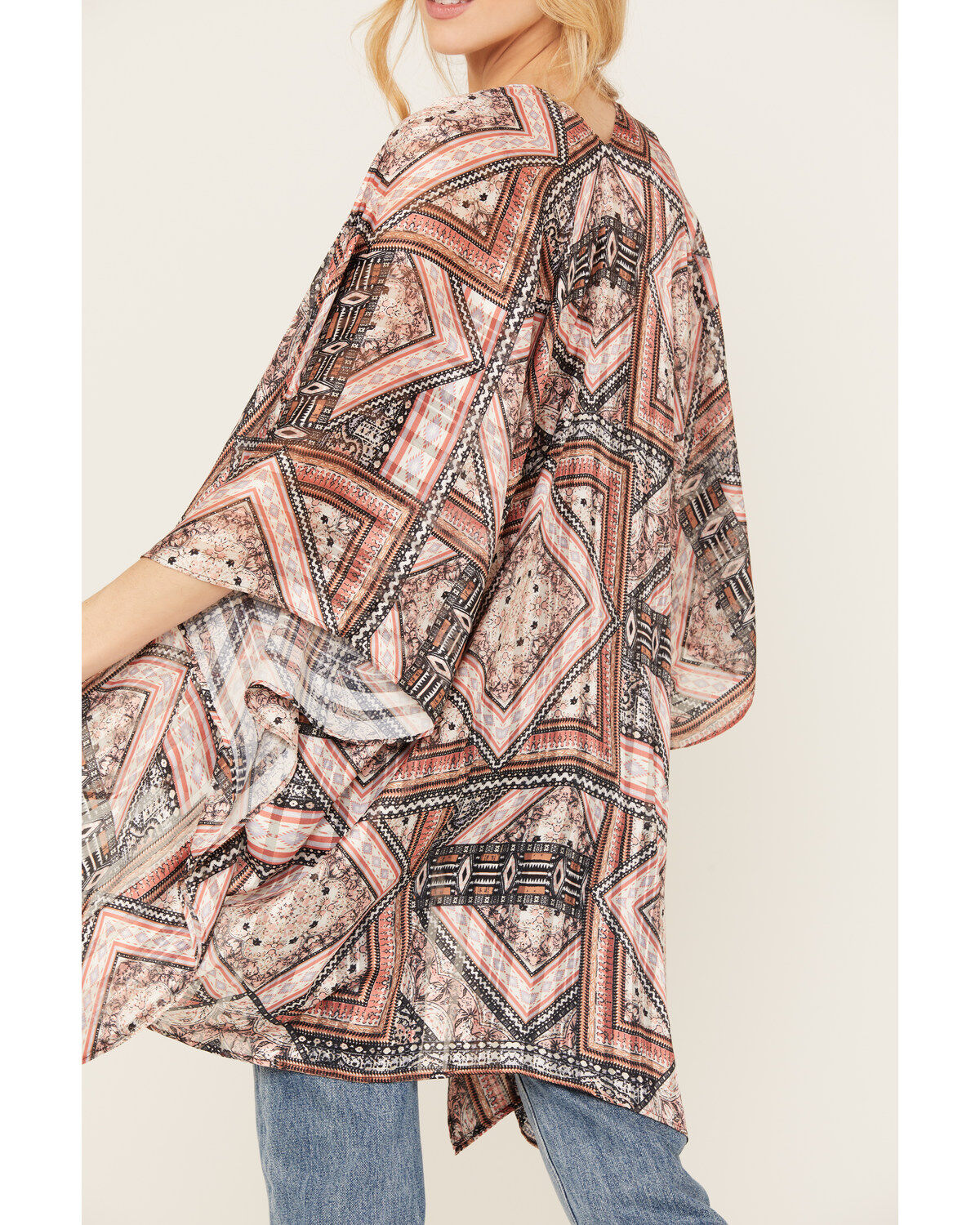 Image #4 - Shyanne Women's Pec Printed Bohemian Cami / Kimono Set, Pecan, hi-res