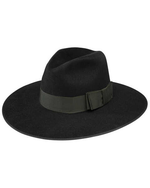 Stetson Men's Tri-City Fur Felt Western Hat , Black, hi-res