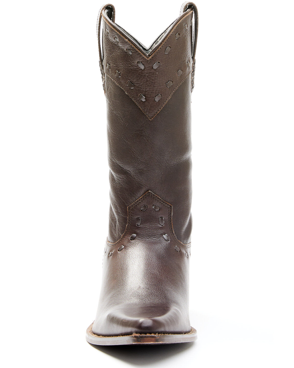 Image #4 - Dingo Men's Bucklace Stagecoach Western Boot - Snip Toe, Brown, hi-res