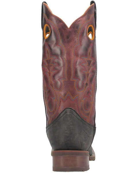 Image #5 - Laredo Men's Isaac Western Boot - Broad Square Toe, Black, hi-res