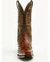 Image #4 - Dan Post Men's Marco Exotic Full Quill Ostrich Tall Western Boots - Square Toe, Brass, hi-res