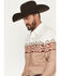 Image #2 - Rodeo Clothing Men's Southwestern Border Print Long Sleeve Snap Western Shirt, Camel, hi-res