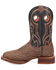 Image #3 - Dan Post Men's Elephant Print Western Boots - Broad Square Toe, Brown, hi-res