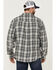 Brothers & Sons Men's Plaid Long Sleeve Button Down Western Shirt , Charcoal, hi-res