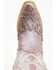 Image #6 - Corral Women's Metallic Embellished Overlay Western Boots - Snip Toe, Rose, hi-res