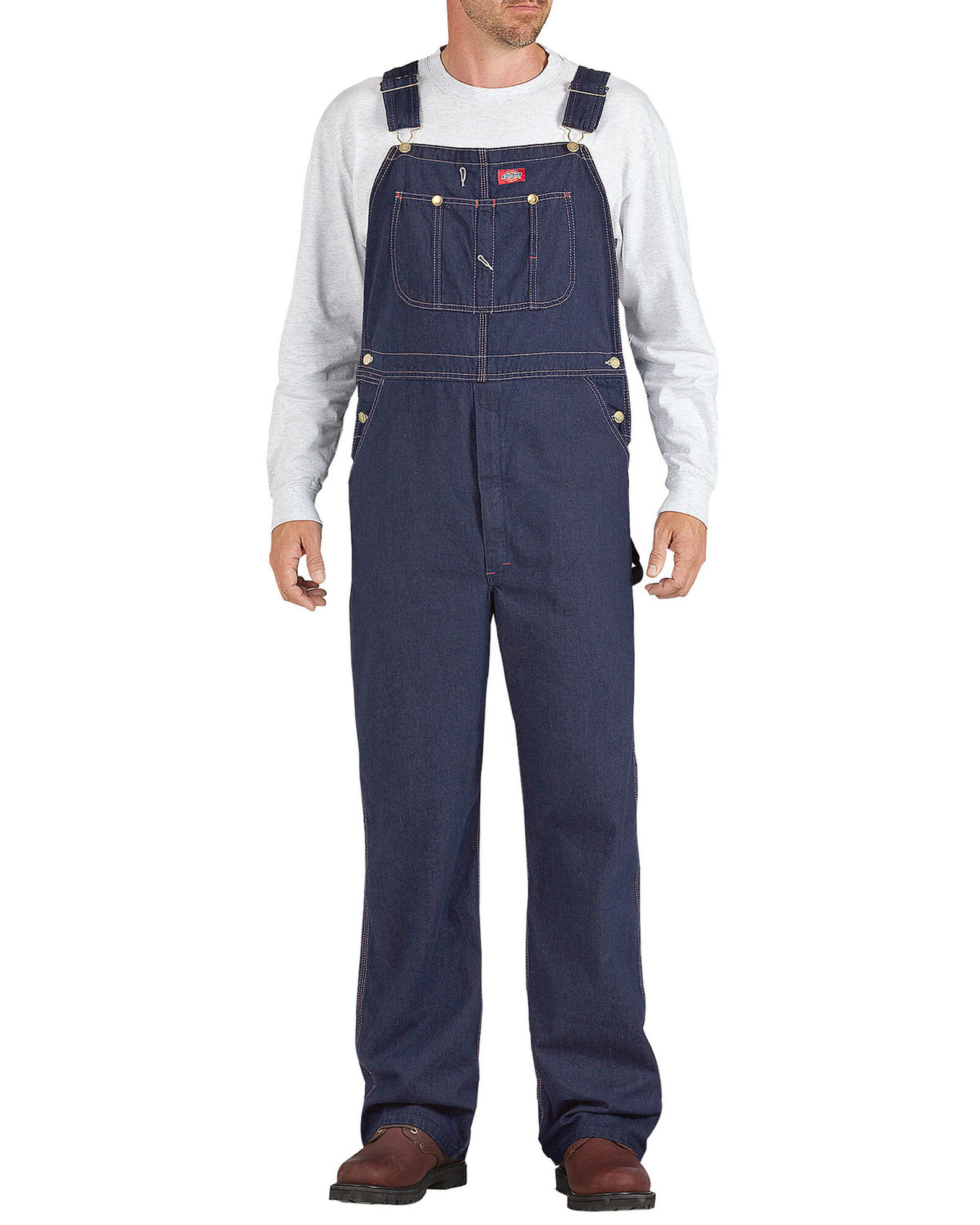 Image #1 - Dickies Denim Work Overalls - Big & Tall, Indigo, hi-res