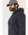 Image #2 - Brunt Workwear Men's Shelvin Hooded Sweatshirt, Navy, hi-res