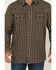 Image #3 - Moonshine Spirit Men's Bar Table Plaid Print Long Sleeve Snap Western Shirt, Navy, hi-res