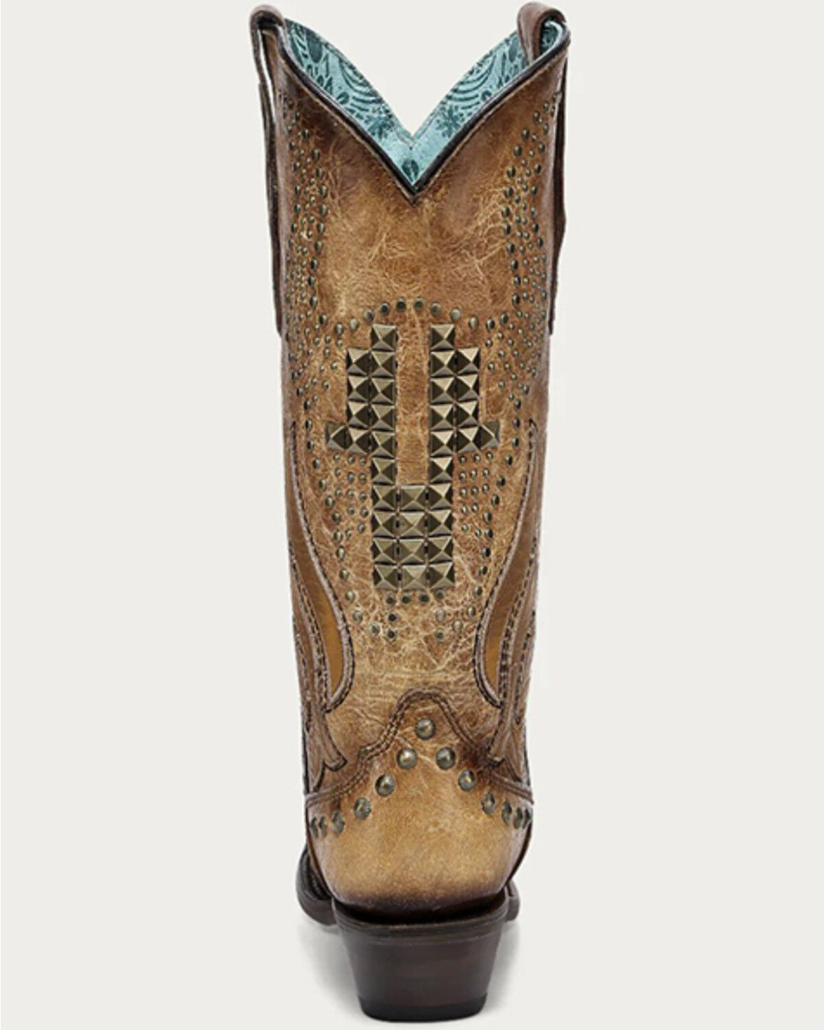 Image #4 - Corral Women's Bull Skull Western Boots - Snip Toe, Sand, hi-res