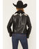 Image #4 - Stoosh Women's Embellished Faux Leather Jacket, Black, hi-res