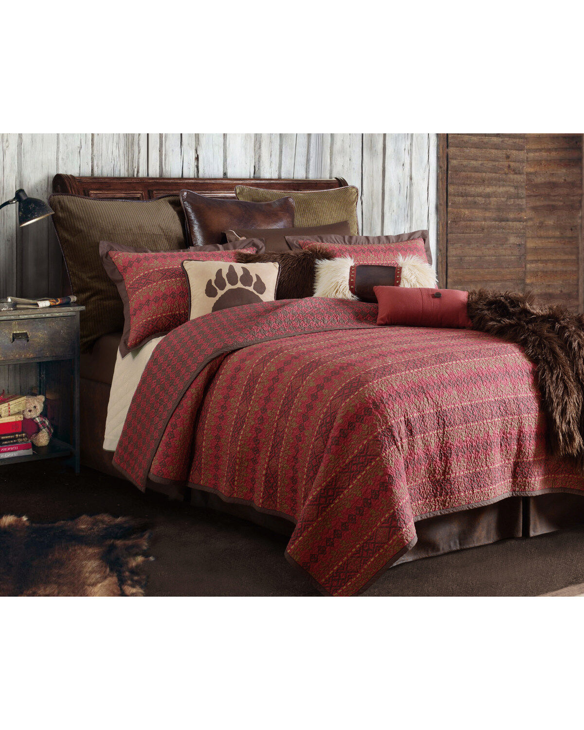 Image #1 - HiEnd Accents Rushmore King Quilt Set - 3 Piece, Multi, hi-res