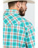 Image #5 - Wrangler 20X Men's Competition Advanced Comfort Plaid Short Sleeve Western Shirt , , hi-res