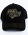 Moonshine Spirit Men's White On Black Logo Print Mesh Ball Cap, Black, hi-res