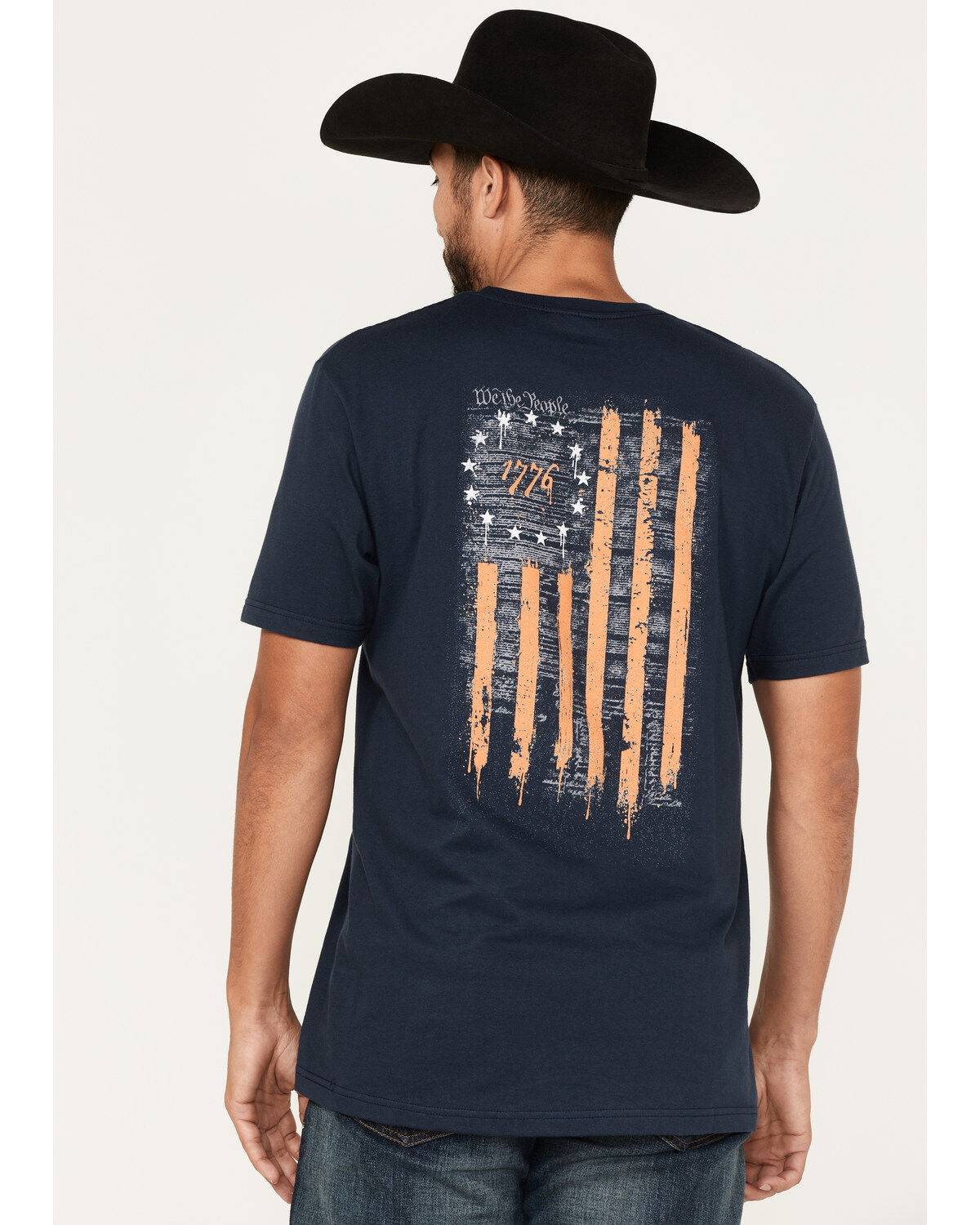 Image #2 - Howitzer Men's We The People 1776 Graphic T-Shirt, Navy, hi-res