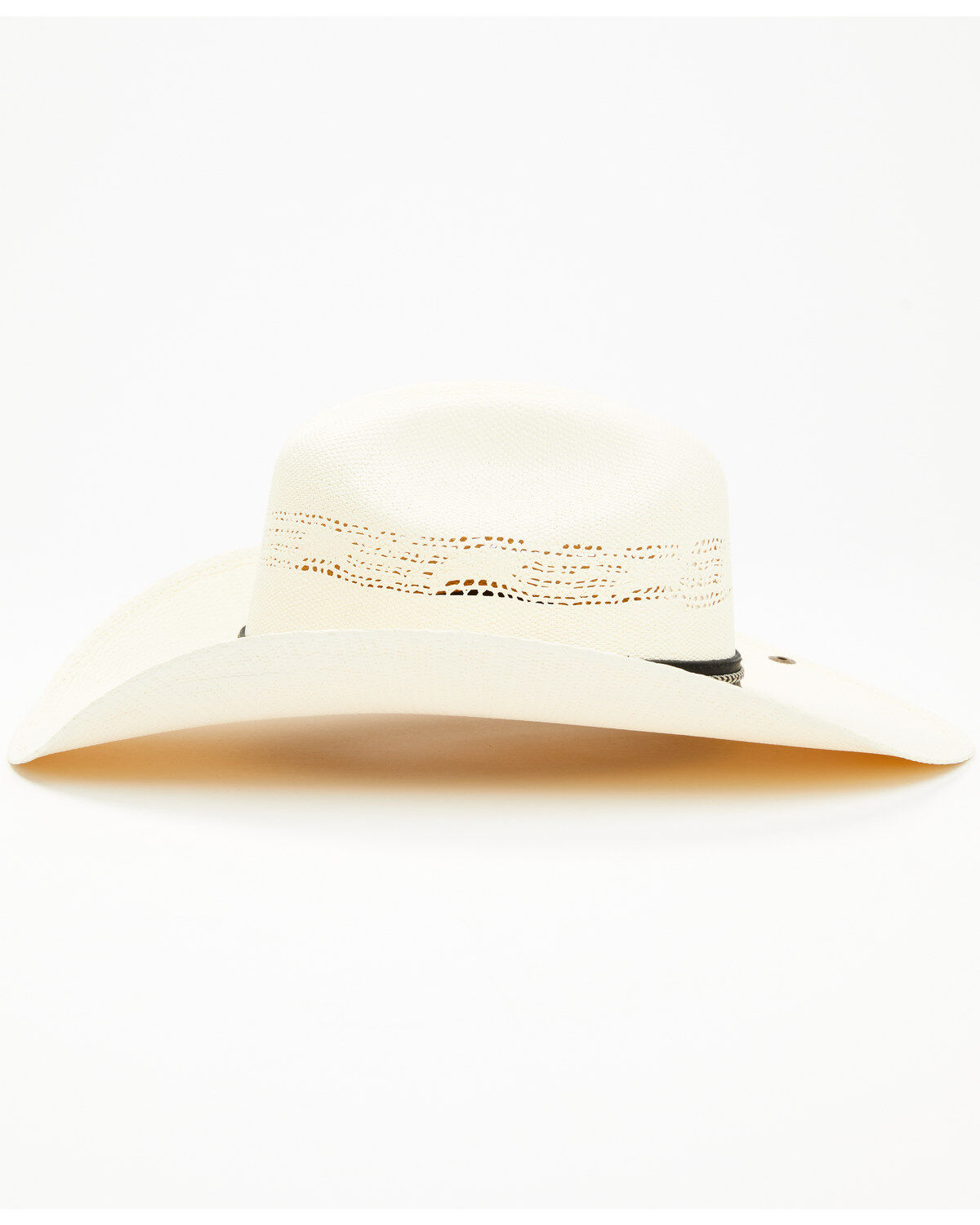 Image #3 - Peter Grimm Straw Cowboy Hat, White, hi-res
