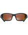 Hobie Men's Everglades Satin Black & Copper Frame Polarized Sunglasses  , Black, hi-res