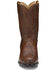 Justin Men's Deerlite Roper Western Boots, Chestnut, hi-res