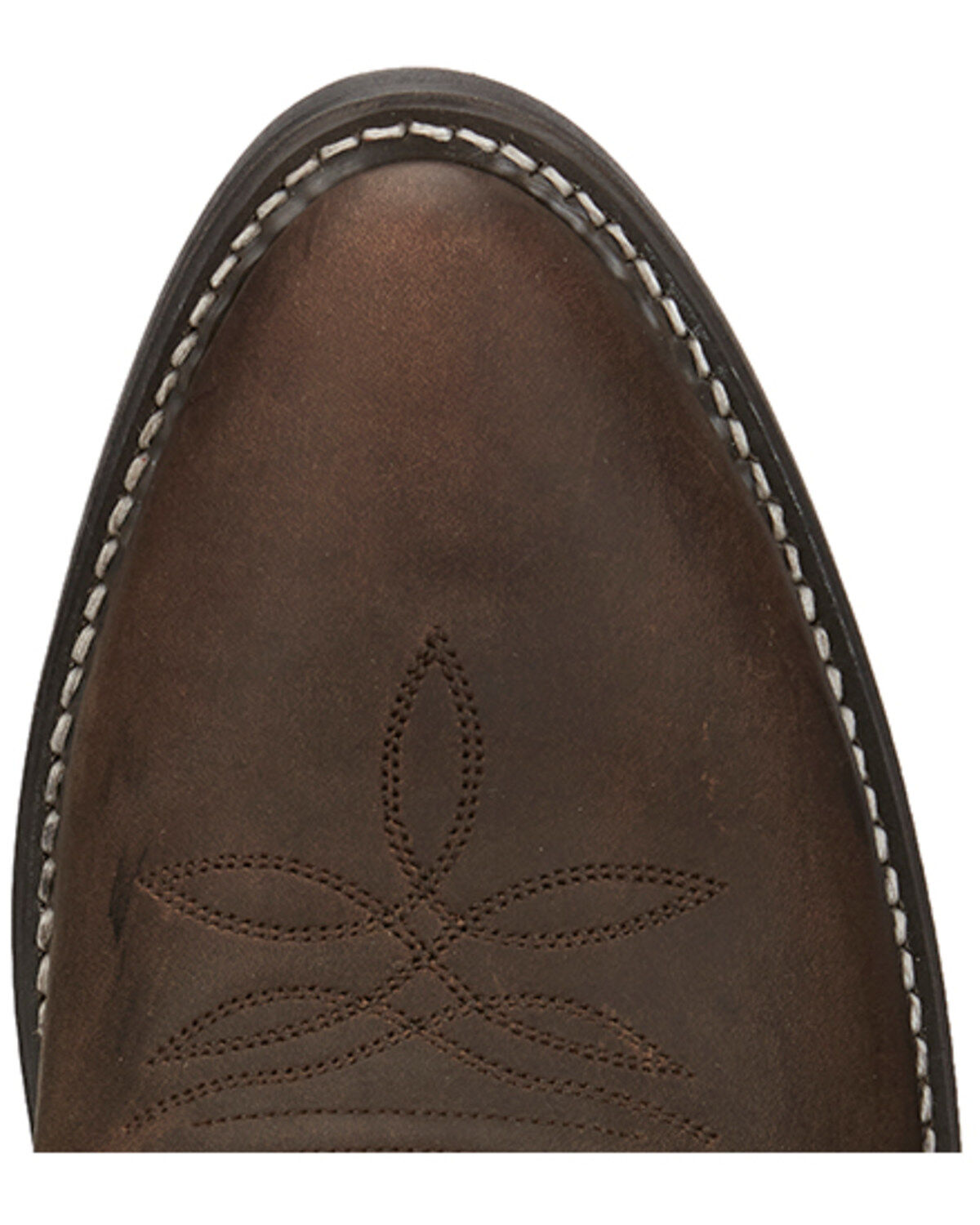 Image #6 - Justin Men's Leather Western Boots - Round Toe, Brown, hi-res